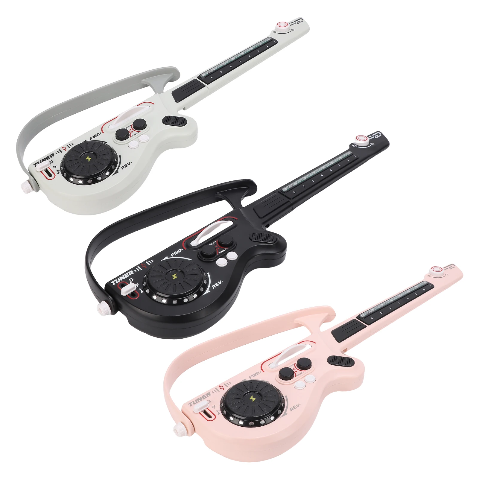 

Умный гитарный DJ-контроллер со светодиодной подсветкой, перезаряжаемый, складной, портативный, безструнный музыкальный инструмент для детей (версия 5.0)