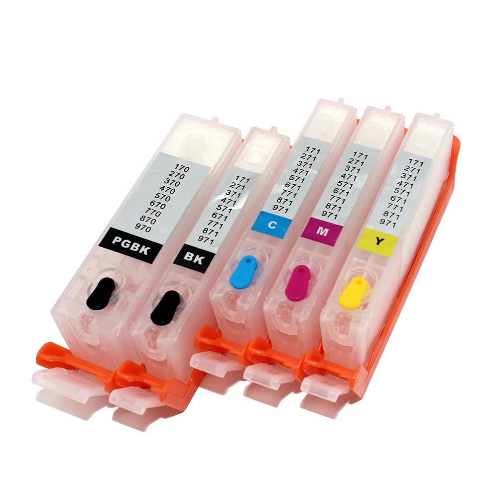 BCI-370 BCI-371 Refill Ink Cartridge with Chip for Canon MG7730 MG6930 MG5730 TS9030 TS8030 TS6030 TS5030 Printer
