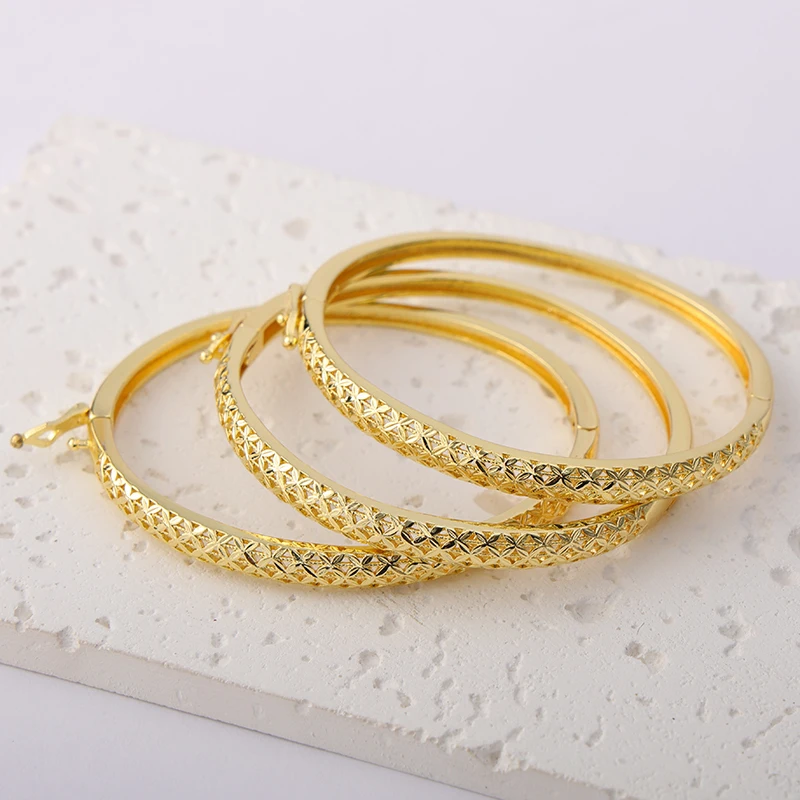 LUIZADA Marokko Trend Goldfarbenes Schmuckset für Party-Design, Ohrringe und Anhänger, Halskette, Armband, Ring-Set für Verlobung – Detail 27