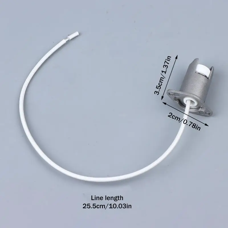 Metal Chandelier Lamp Holder Aging Metal Fittings R7S Lamp Holder Lamp Holder Iodine Tungsten Lamp Top Ceramic Lamp Holder