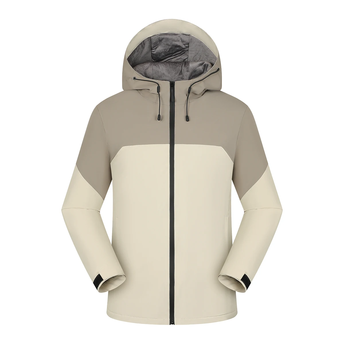 Men's Hooded Windbreaker Jacket Zipper Open Autumn Winter Youth Couple Outfit Team Outfit Outdoor Sports