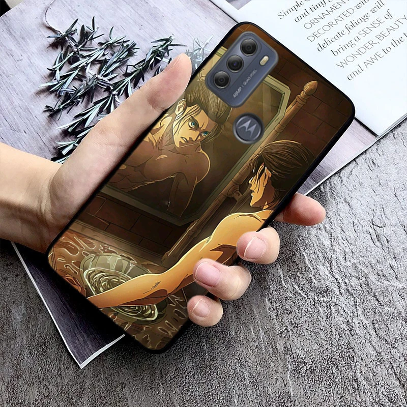 

Eren Yeager attack on titan Phone Case For Moto G85 G55 G05 G14 G75 G31 G50 G10 G20 G30 G60 G13 G32 G84 G54 G53 G72 G24 Power