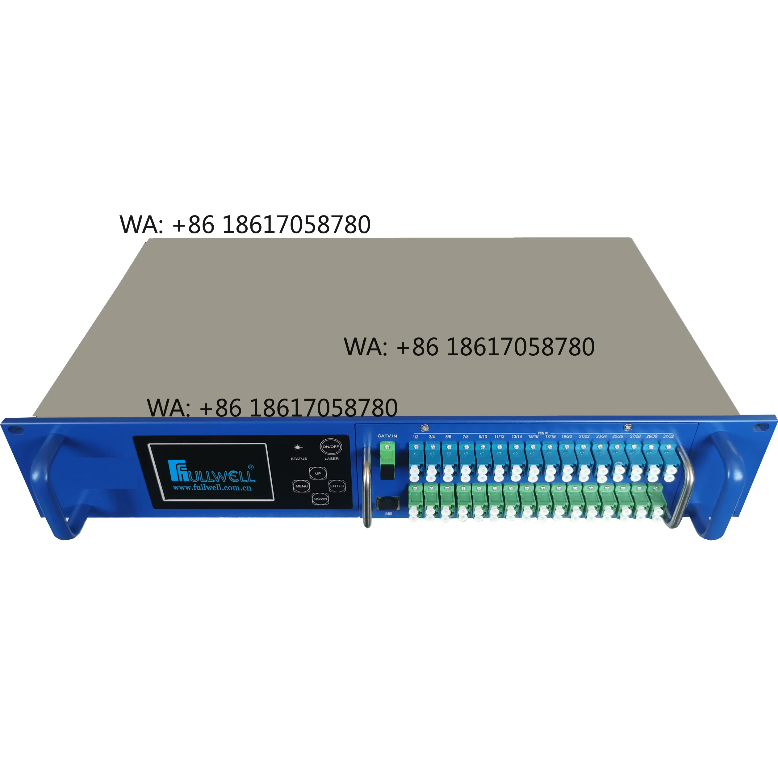Fullwell Patented Fiber Optic Equipment 32 Port 1550nm Erbium-doped Optical EDFA With Combiner With IPG Pump Laser
