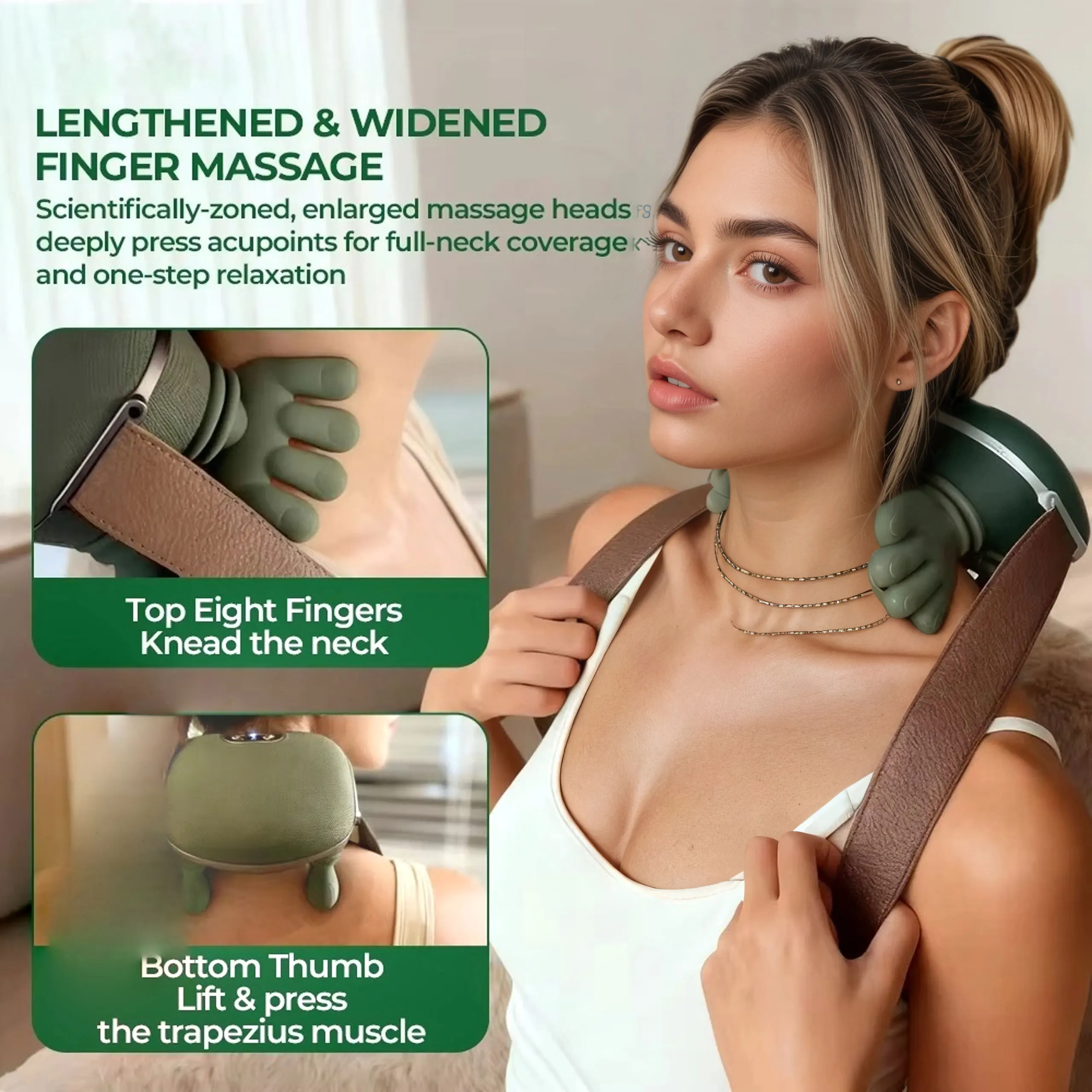 Electric Neck And Shoulder Muscle Massager Electric Kneading Neck Deep Massage Muscles Massage Pillow Relax Neck Waist Leg Body