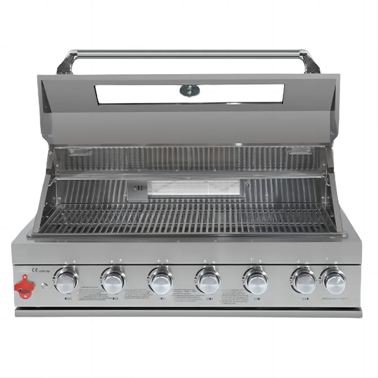 Movable Kitchen Bbq Gas Cabinets Island 304Stainless Steel Table Top Grill Griddle Outdoor Garden Built In Barbecue Grills