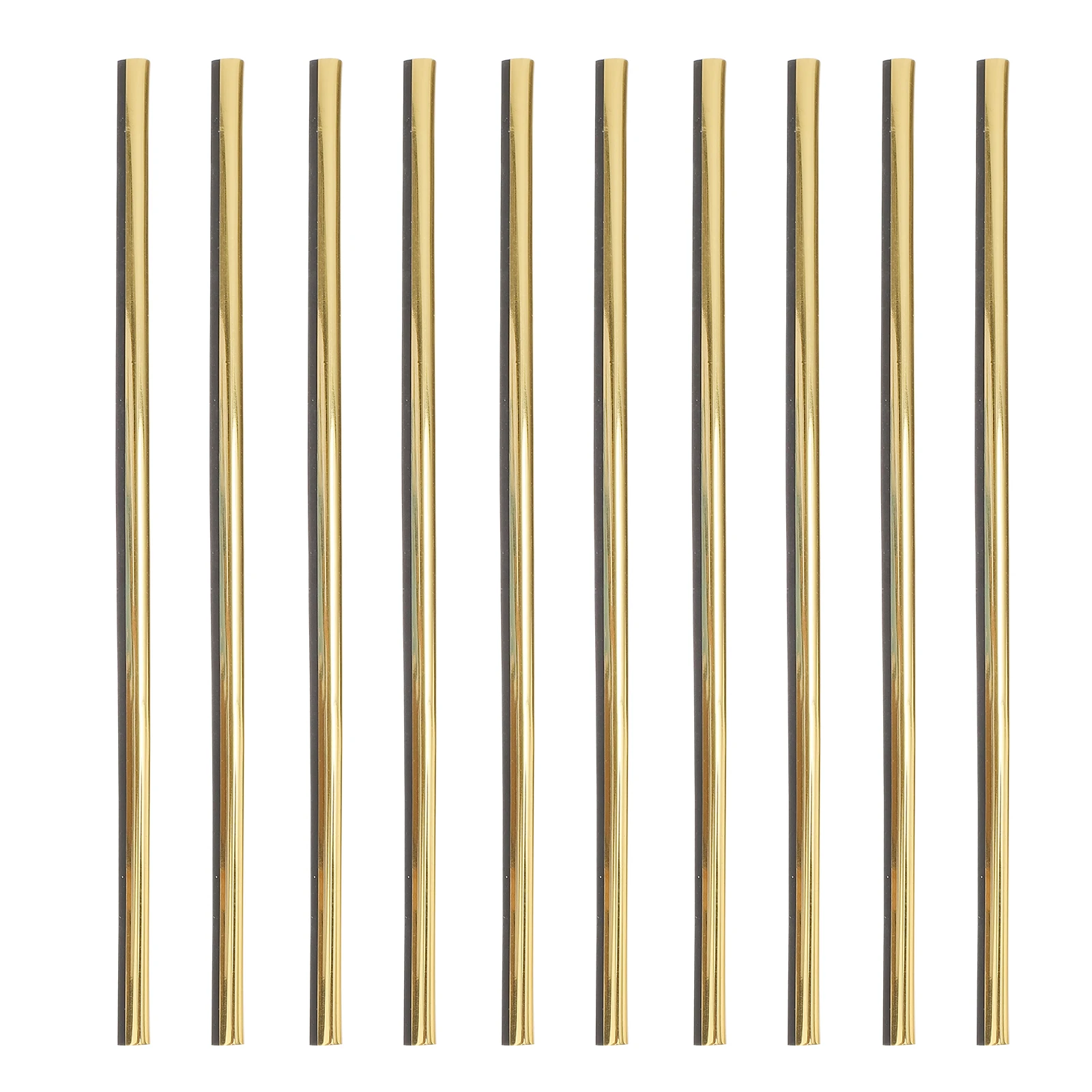 

10pcs Car Vent Outlet Trim Decorative Strips Conditioning Trims Golden Bright Colors Durable U Shaped Clip Design Not