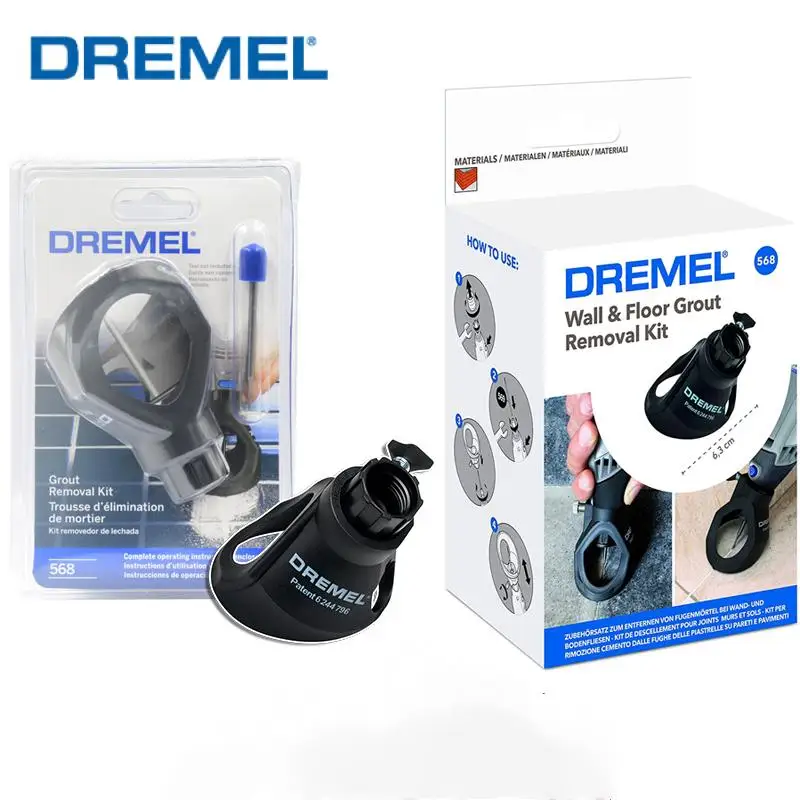 

Dremel 568 Grout Removal Kit Wall Floor Grout Scraper 30 Cutting Angle Rotary Tool Attachment for Dremel 3000 4000 8220 8250