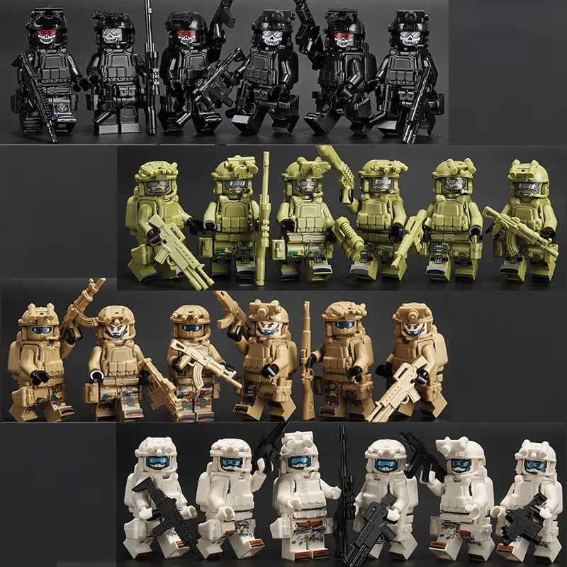 Anzahl der militärischen Bausteine, Veyron, SWAT, Wolf-Soldaten, Spezialeinheiten, Geister, SWAT-Soldaten und tragbare Spielzeuge. Geschenk – Detail 10