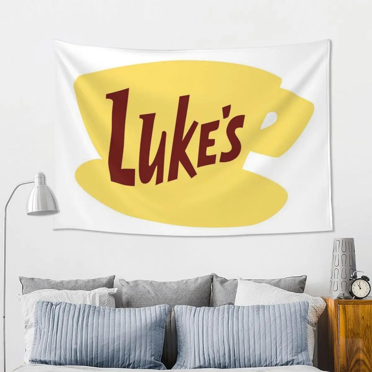 Luke's Diner Gilmore Girl Birthday Gift Tapestry Art Wall Hanging Aesthetic Home Decoration Tapestries for Living Room Bedroom
