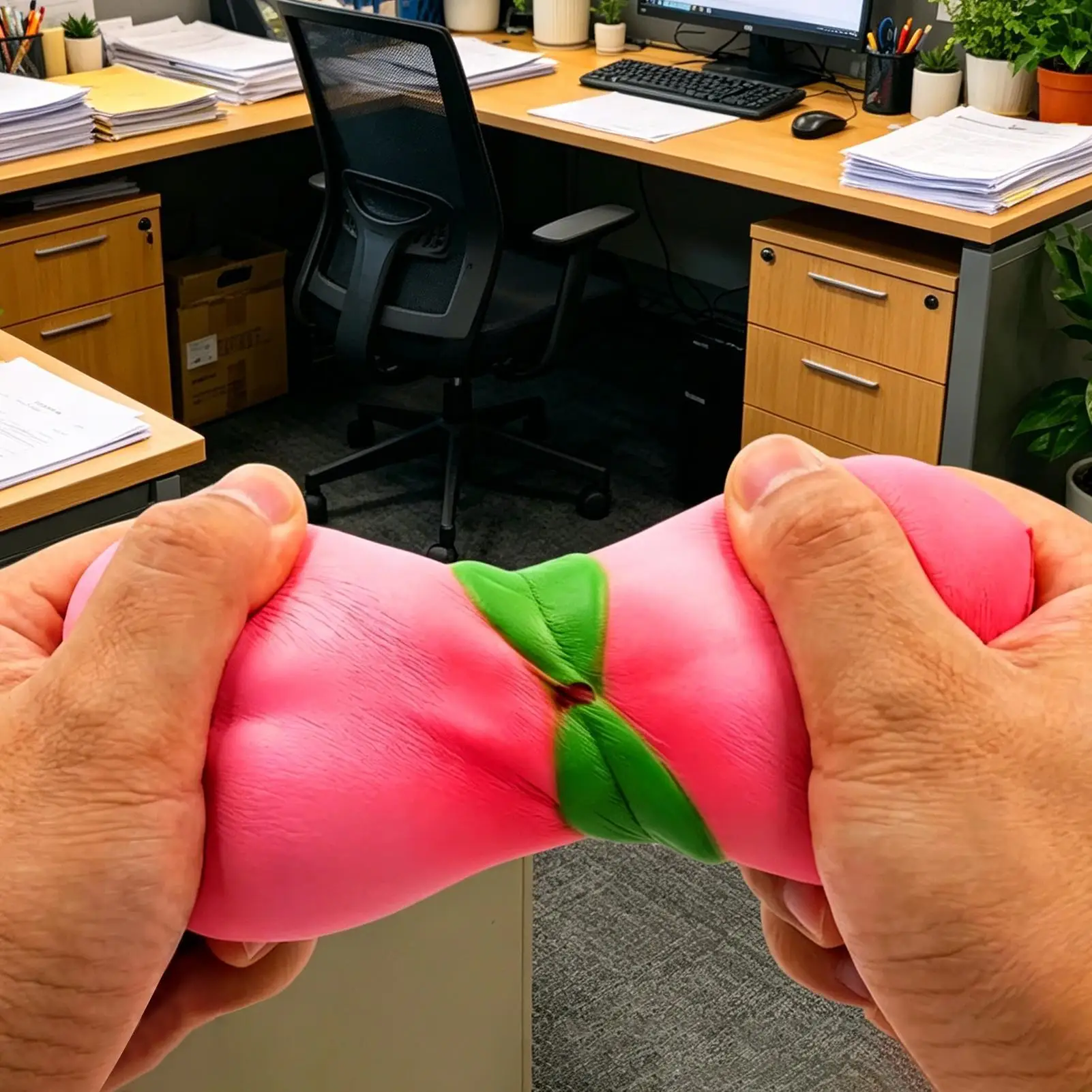 Peach Fidget Toy Slow Rising Calming Funny Fruit Sensory Fidget Toys For Adults Relaxation Home Office Work Study Travel