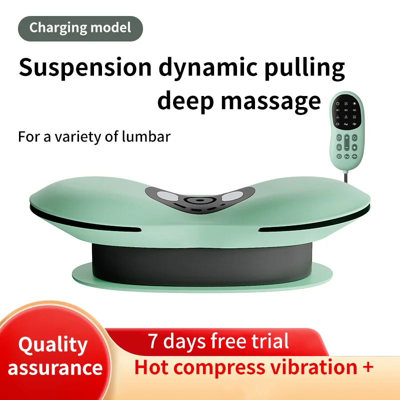 New Upgrade Air-Lip Stretch Low Frequency Thermal Vibration Waist Massage Heeling Spot Left and Right Swing + Up and Down Tracti