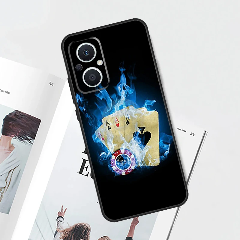 Dices Poker Casino Funda For OPPO Reno 10 Pro 8 4 5 6 7 Lite 8T 4Z 5Z OPPO Find X5 Pro X3 X2 Neo X6 Pro Case