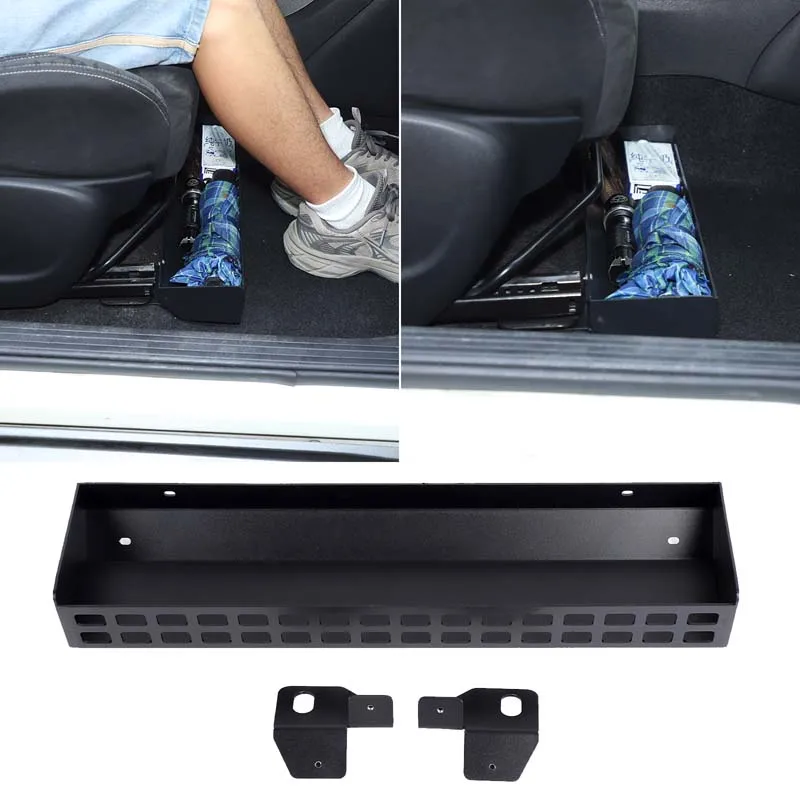 

For 2011-2019 Nissan JUKE Infiniti ESQ Car Under Storage Box Bracket Under Seat Organizer Tray Car Accessories