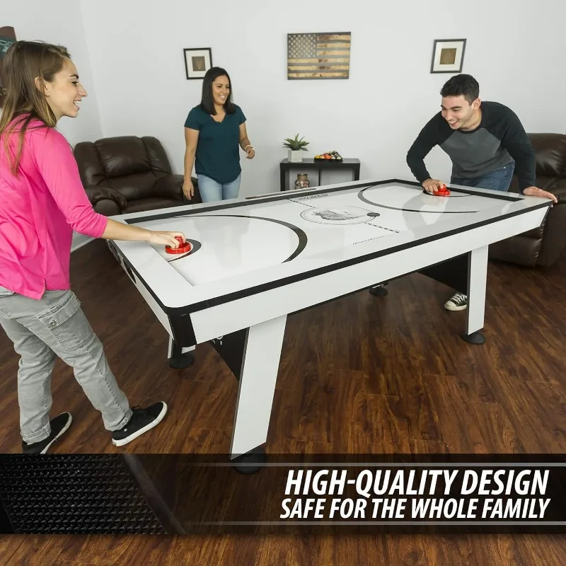 Multi-Game Tables, Play 2-in-1 Air Hockey Table with Table Tennis Top - Perfect for Family Game Room, Adult Rec Room, Basements