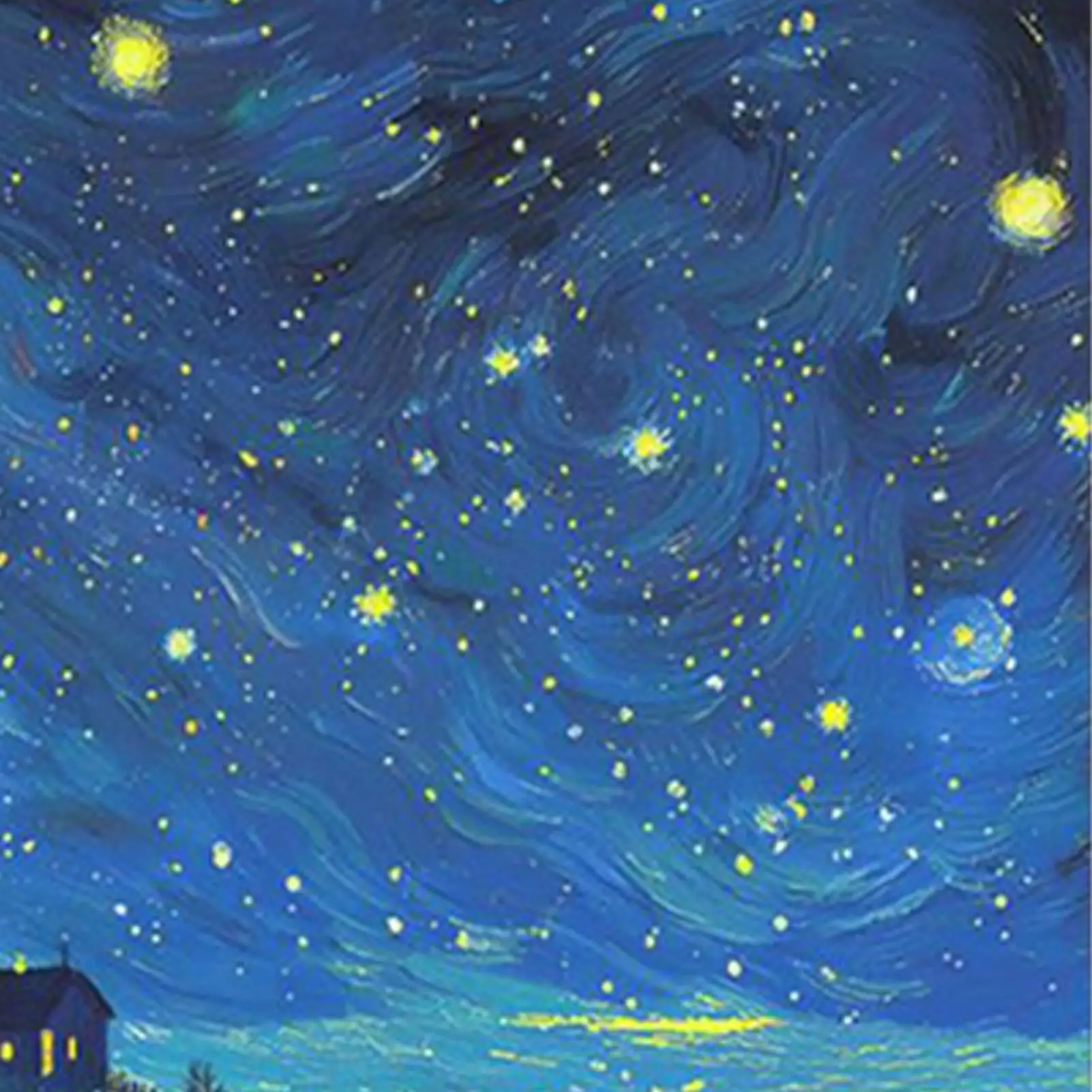 Star Night Puzzle 27.5 X 20 Inch 1000 Pieces Romantic Glitter Toys Glitter Puzzle Set For Kids Adults Family Work Offices School