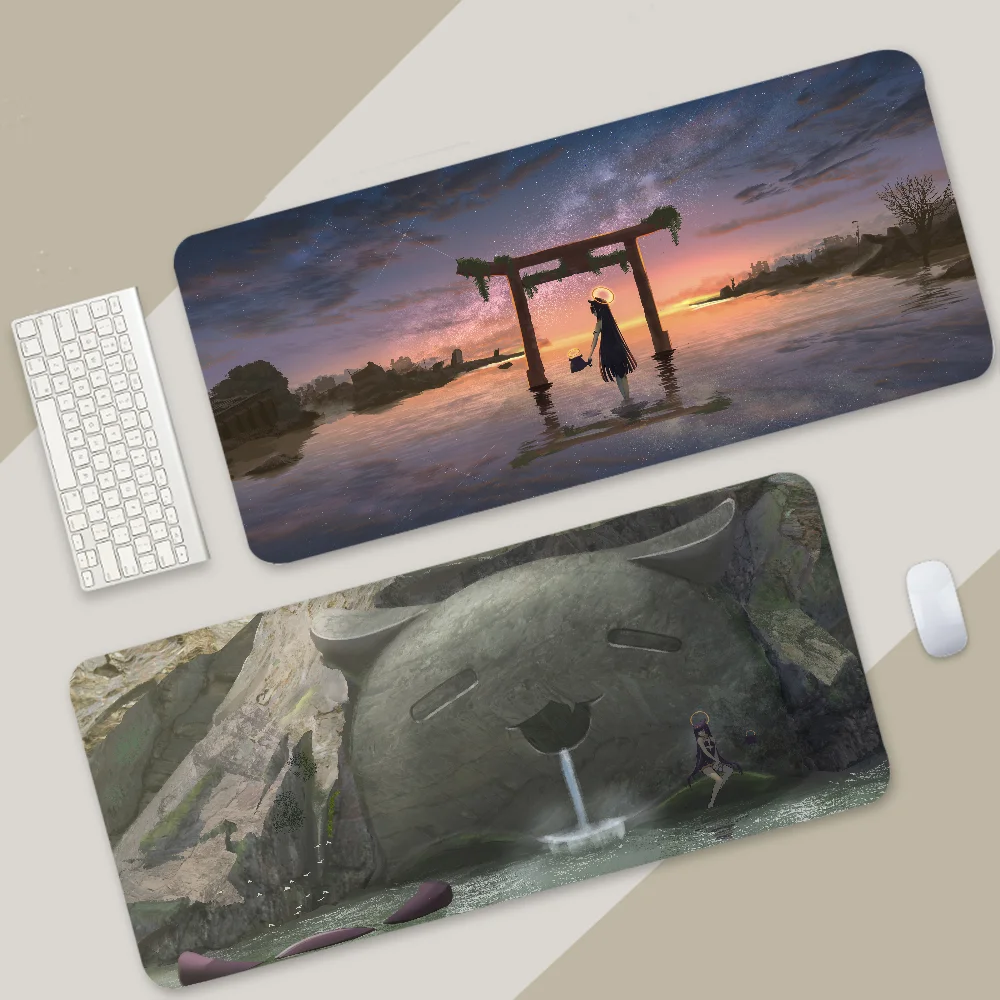 Ninomae Ina'nis Hololive Mousepad Large Gaming Mouse Pad LockEdge Thickened Computer Keyboard Table Desk Mat