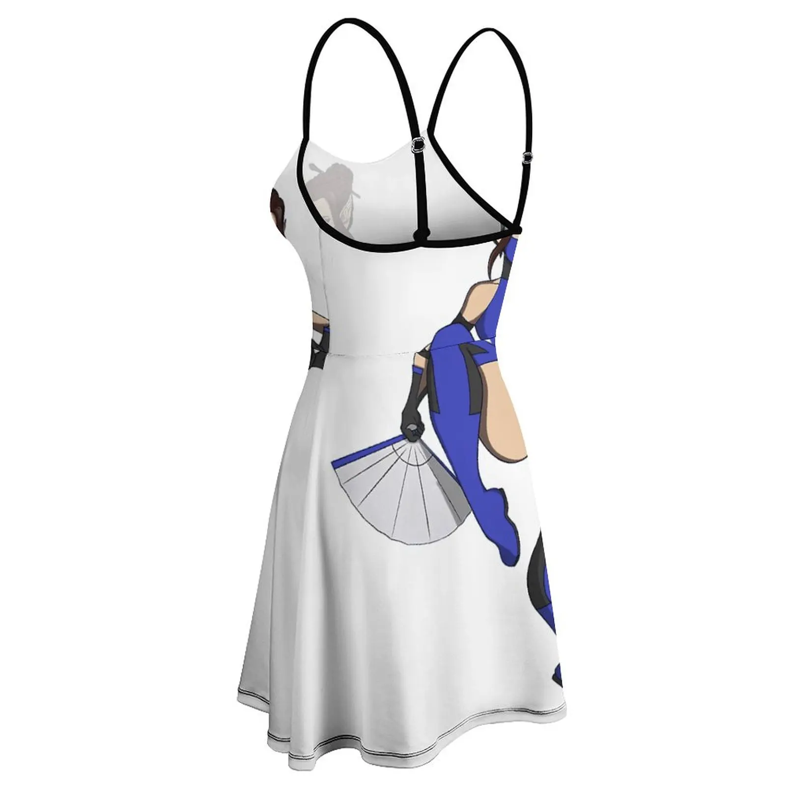 Kitana Graphic For Sale Women's Sling Dress Premium Exotic  Woman's Gown Funny Cocktails Suspender Dress