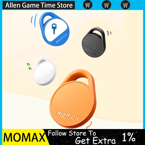 MOMAX Positioner For Iphone Like AirTag Following Bicycle Keychain GPS positioning For Pets And Elderly People To Prevent Loss
