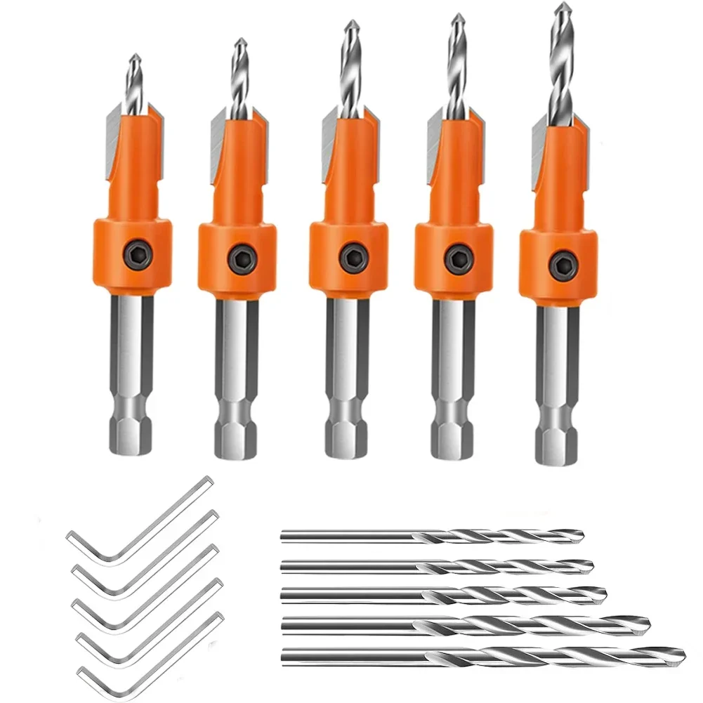 Bench Drills DIY Projects Adjustable Drill Bit Set Pilot Hole Drill Bits DIY Enthusiasts Detachable And Adjustable