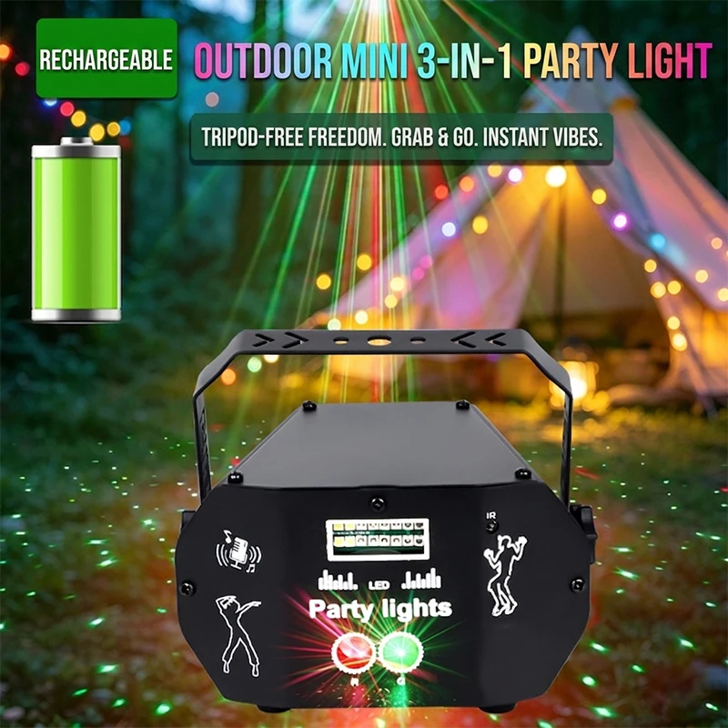 Mini Rechargeable LED Camping Lantern Portable USB Charging Party Light Outdoor Tent Atmosphere Lamp For Garden Patio Balcony