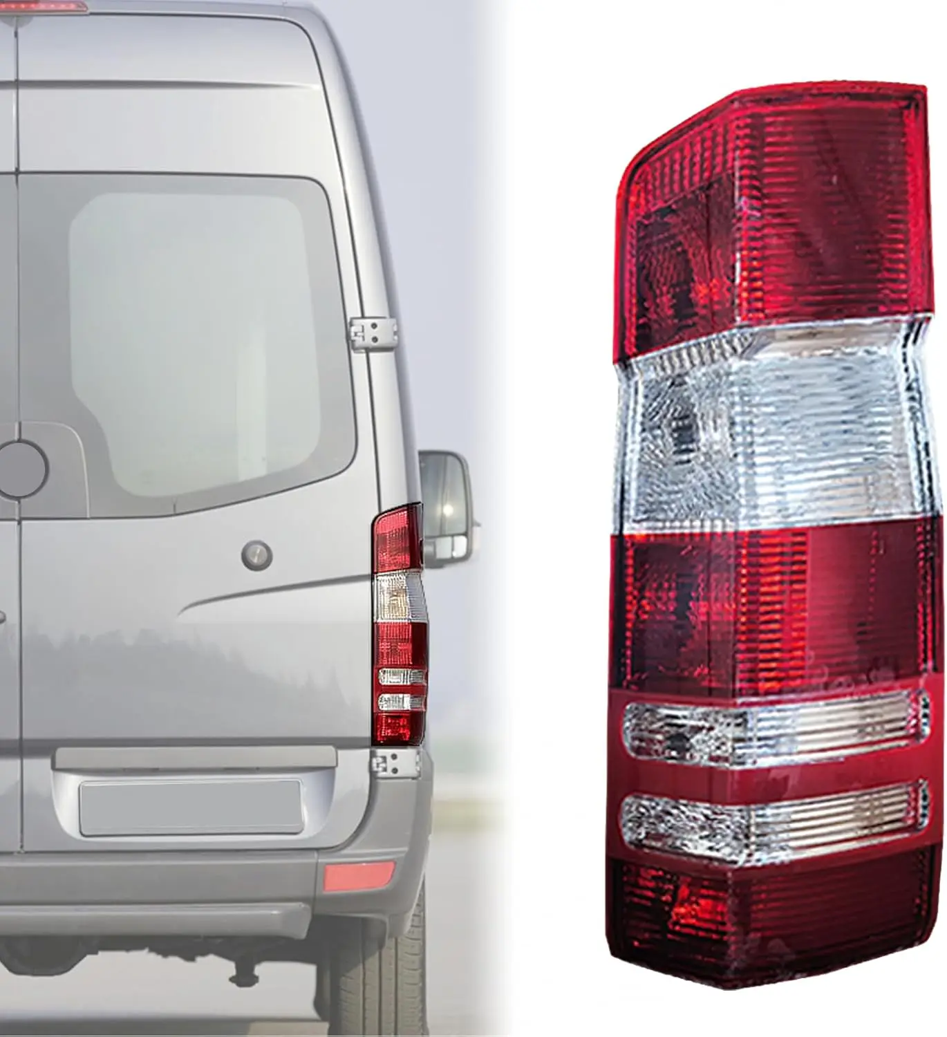 

Tail Light for 2007-2018 Mercedes-Benz Sprinter Van, Halogen Rear Lights Compatible with Freightliner Dodge