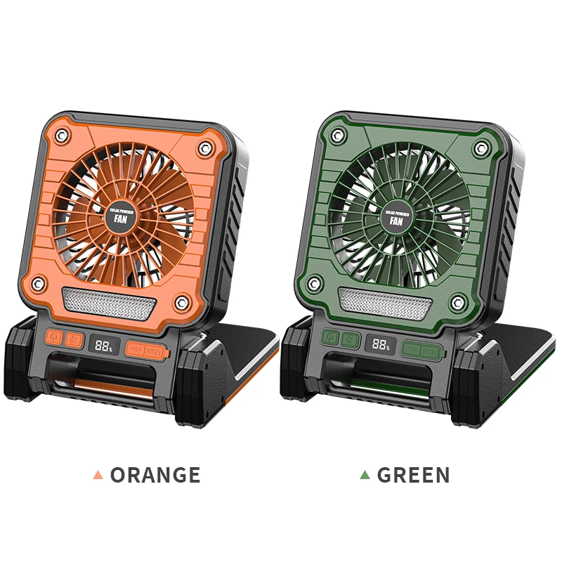 في الهواء الطلق مروحة تعمل بالطاقة الشمسية ضوء 8 ساعات بطارية خيمة قابلة للطي فانوس المحمولة متعددة الوظائف التخييم ضوء عبر الحدود جديد