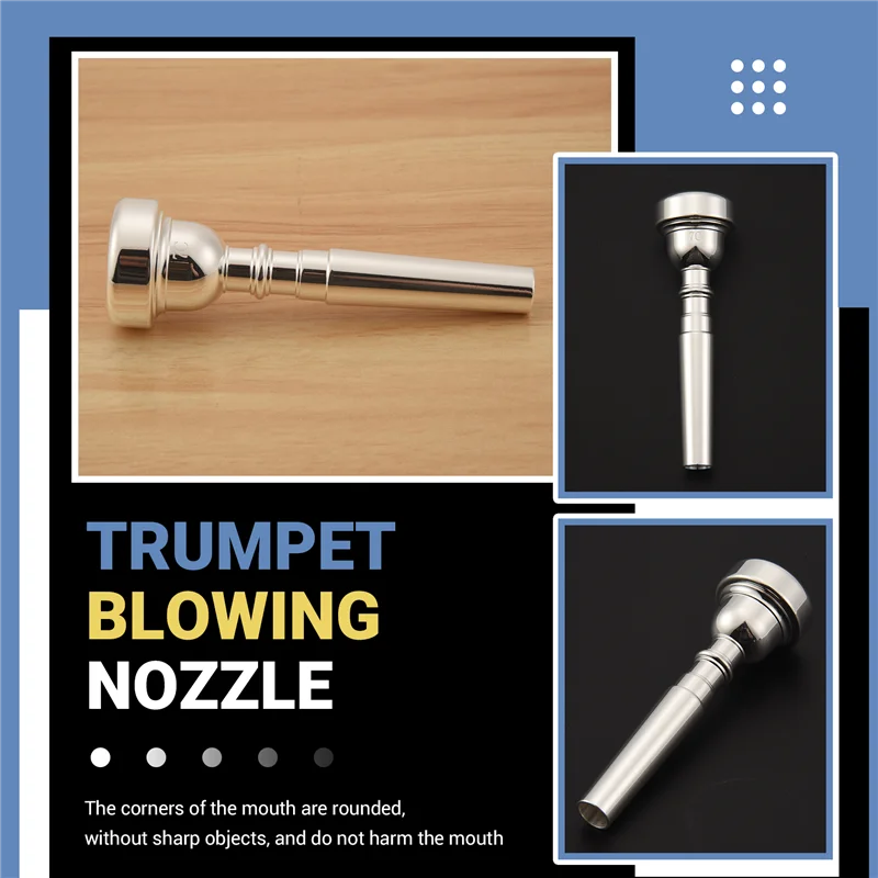 Spare Part Light Silver Plating Trumpet 7C Mouthpiece-N38R