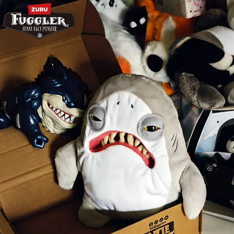 

Плюшевая игрушка Fuggler Jaws: 50-летнее юбилейное издание, забавные монстры с уродливыми зубами, фигурка большой белой акулы, мягкая игрушка-кукла, подарок