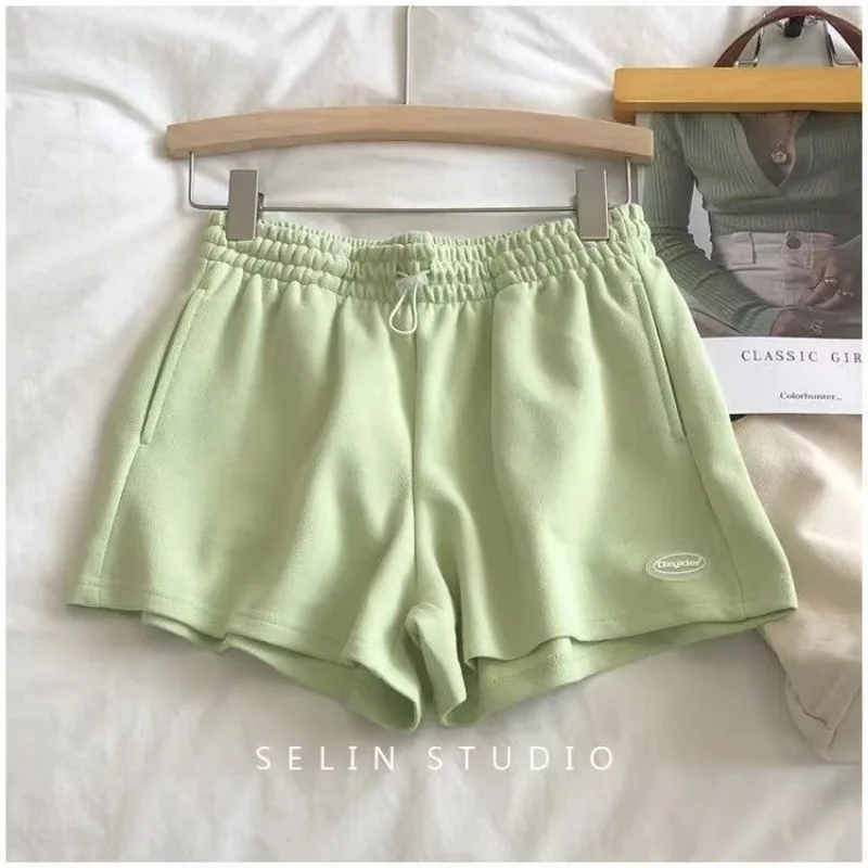 여름 얇은 반바지 여성용 루즈 캐주얼 반바지 한국 스타일 다용도 레깅스 3/4 바지 트렌디