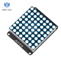 HT16K33 I2C Interface LED Driver 8X8 Matrix Common Negative LED Dot Matrix Module Support Extended Connection DIY LED Display