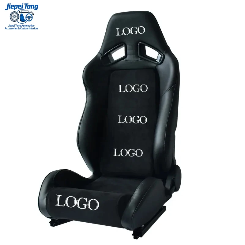 

Custom Car Embroidery and Laser Printed Racing Emulator Seat Adjustable