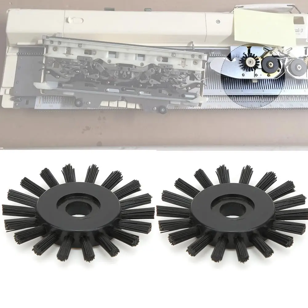 2pcs Black Knitting Machine Wheel Brushes for brother KH868 KH821 KH860 KH880 KH965 KH970 Accessories