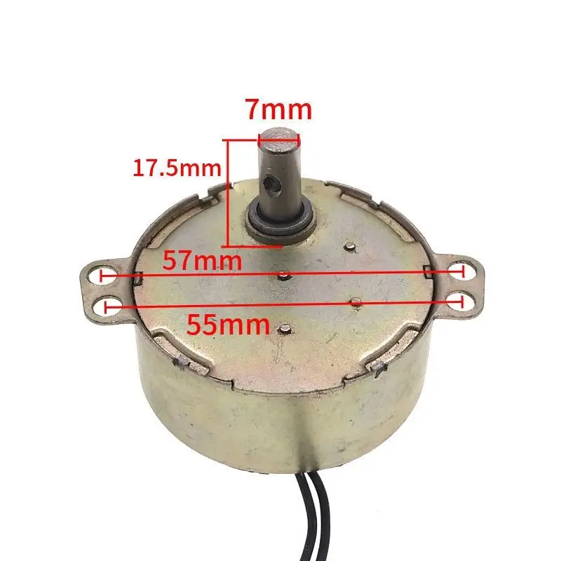 Motor síncrono de cabeza de agitación de ventilador eléctrico, TYJ50-8 de Motor síncrono de imán permanente, CA 220V-240V, 2,5/3RPM, CWCCW