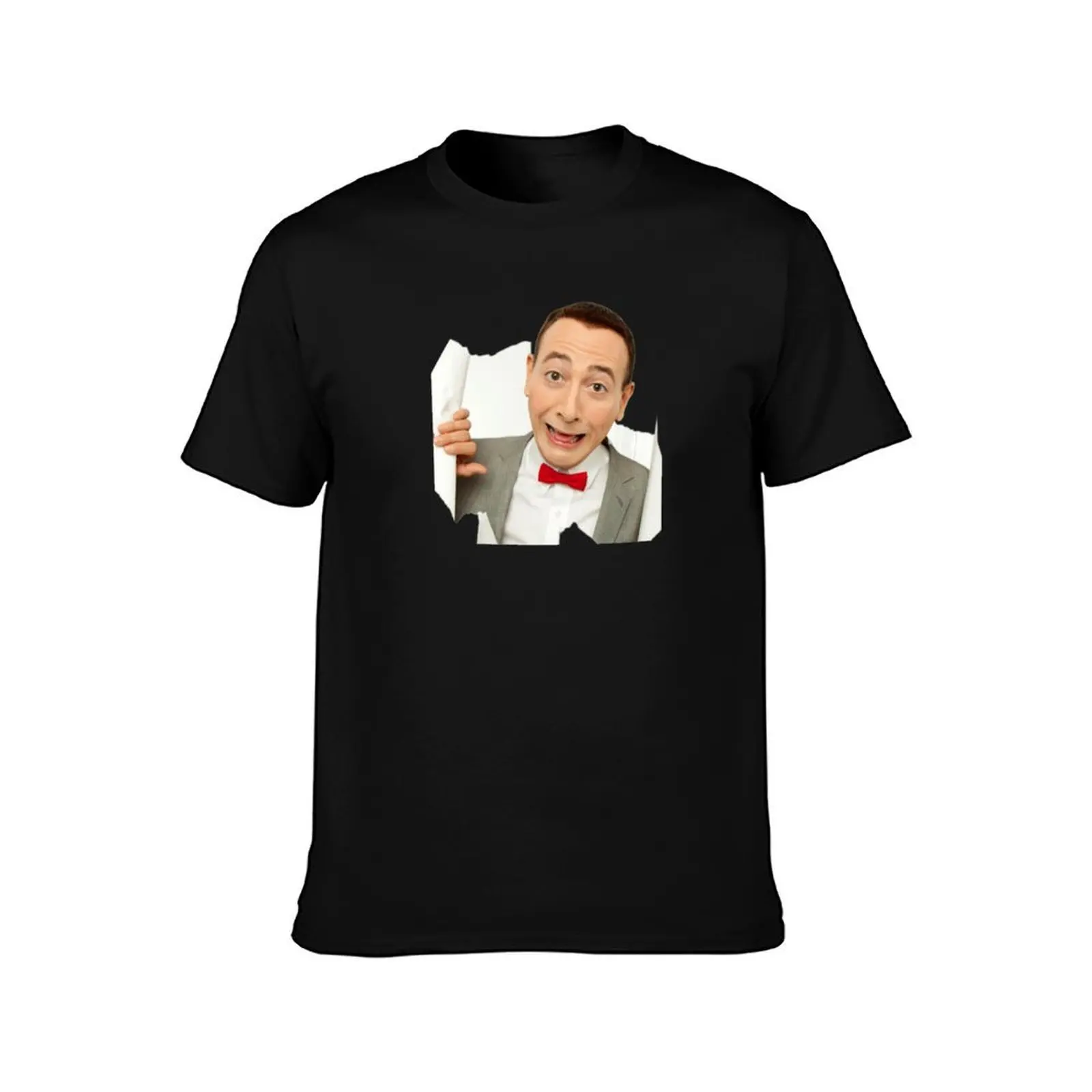 Pee Wee Herman T-Shirt, Summer Casual Cotton Tee, Oversized Streetwear Tops, Vintage Graphic Print, Loose Fit Short Sleeve