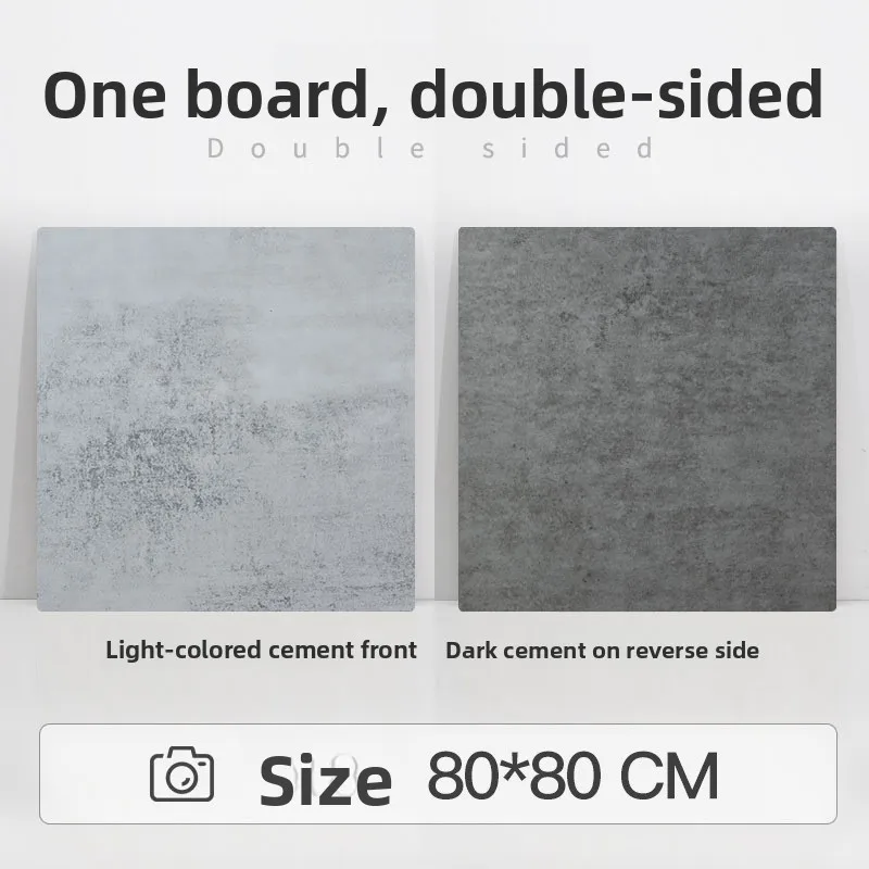 80*80cm Achtergrond Cement Houtnerf Dubbelzijdige Achtergrond Board Achtergrond voor Fotografie Fotostudio Fotografische Props