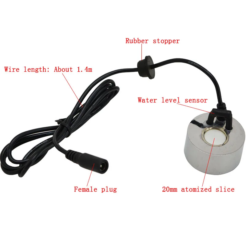 ATWFS Hochwertiger Ultraschall-Nebelhersteller, 24 V, Vernebler, Zerstäuberkopf ohne Lichter für Luftbefeuchter, Nebelgerät – Detail 1