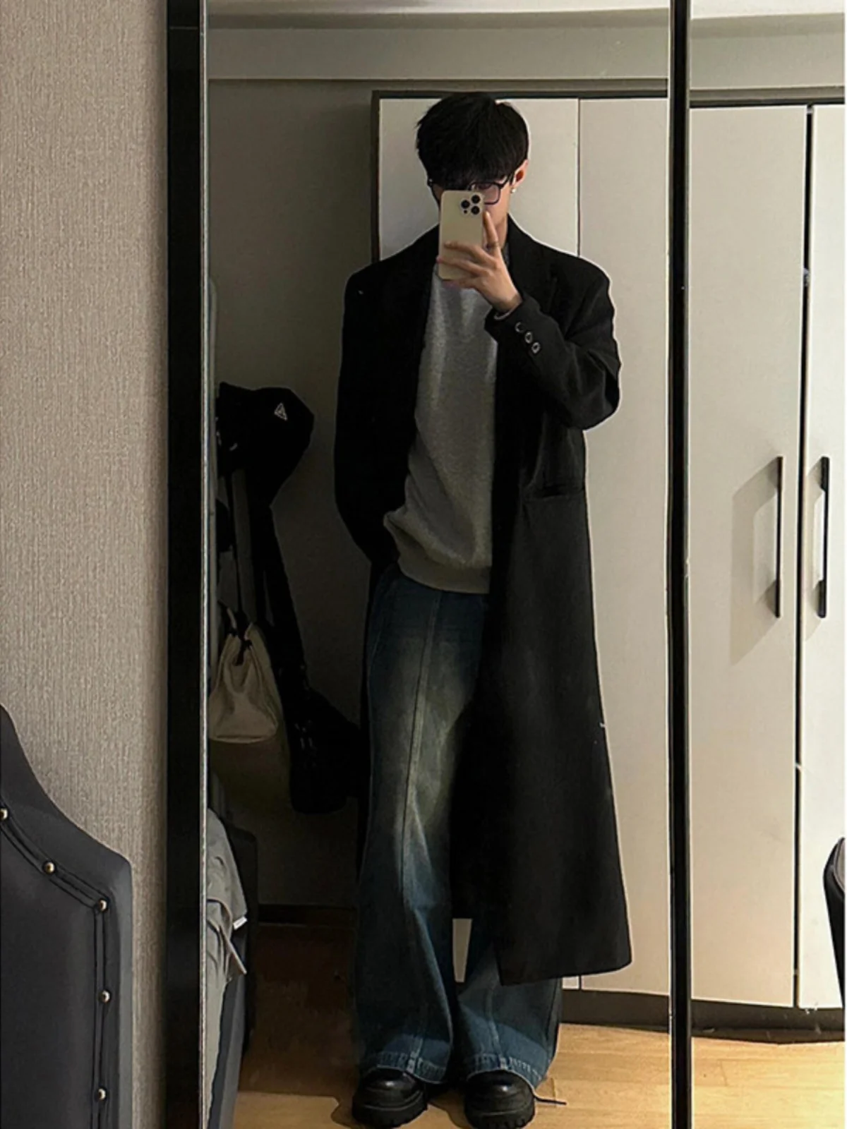 

Мужской готический плащ-тренч с искусственным мехом, средней длины, зимний, утепленный, в викторианском стиле, с поясом, бахромой и вышивкой, спортивный