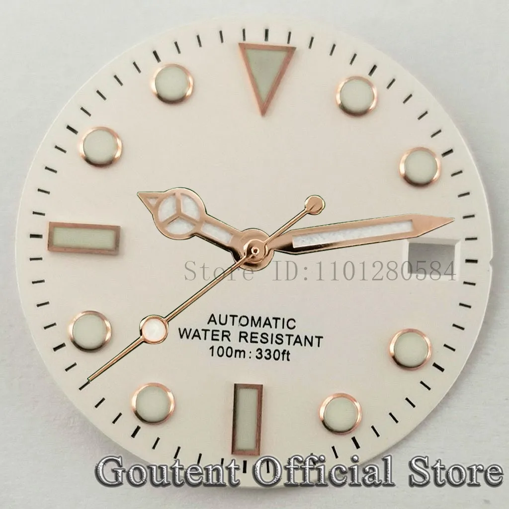 Goutent 28,5 mm sterile Zifferblattzeiger für NH35/NH35A ETA2824/2836 Miyota 8205/8215/821A DG2813/3804 Uhrwerk Zifferblatt