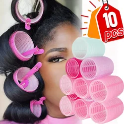 10/5/1 stücke Bonbon farbe Selbst griff Locken wickler Locken wickler keine Hitze Haar knallt Volumen selbst klebende Haken Locken wickler DIY Styling-Werkzeuge