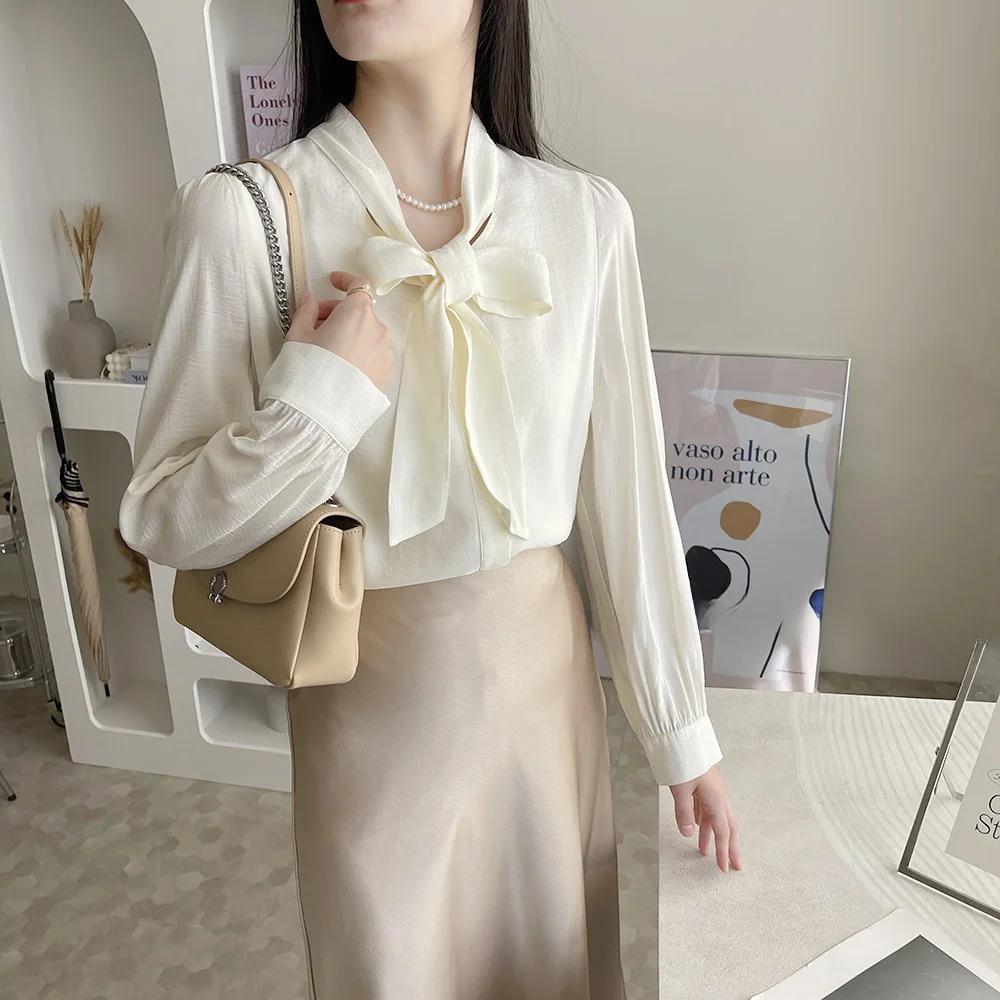 Słodka Spódnica do Dojazdów Gotowa do Noszenia z Rozcięciem, Dekolt V, Długi Rękaw, Koreański Styl, Elegancka, Casualowa, Marka QPP