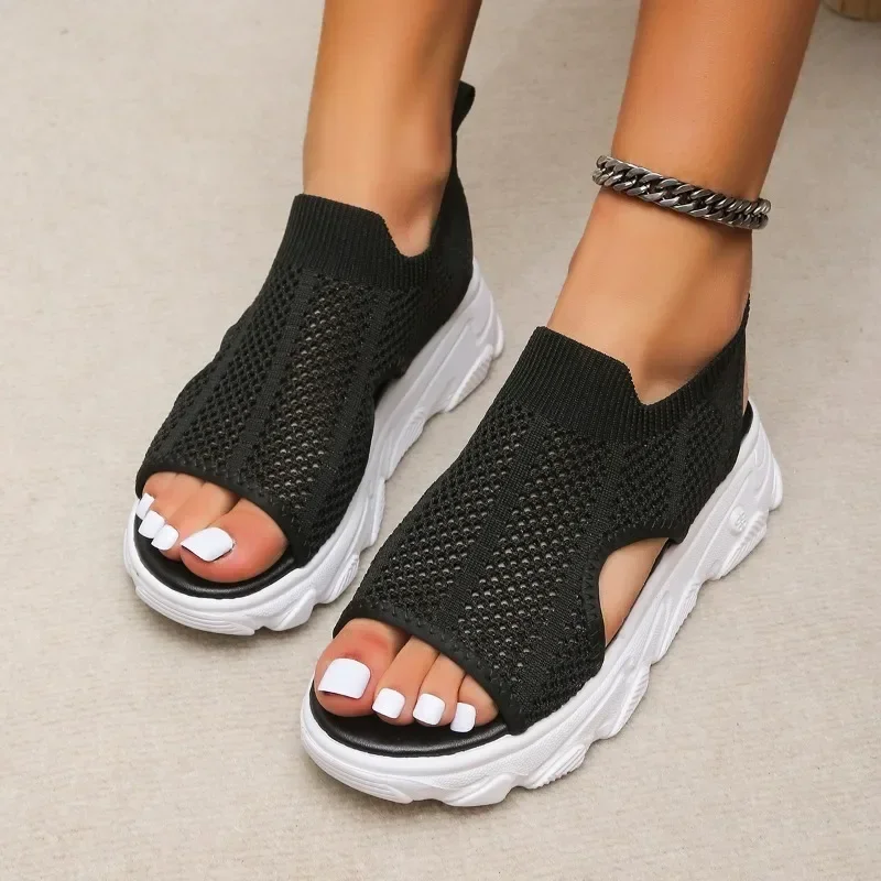 Large Size Sports Sandals Women  Casual Platform Shoes Thick-Soled Sandalias Open Toe Beach Shoes for Women