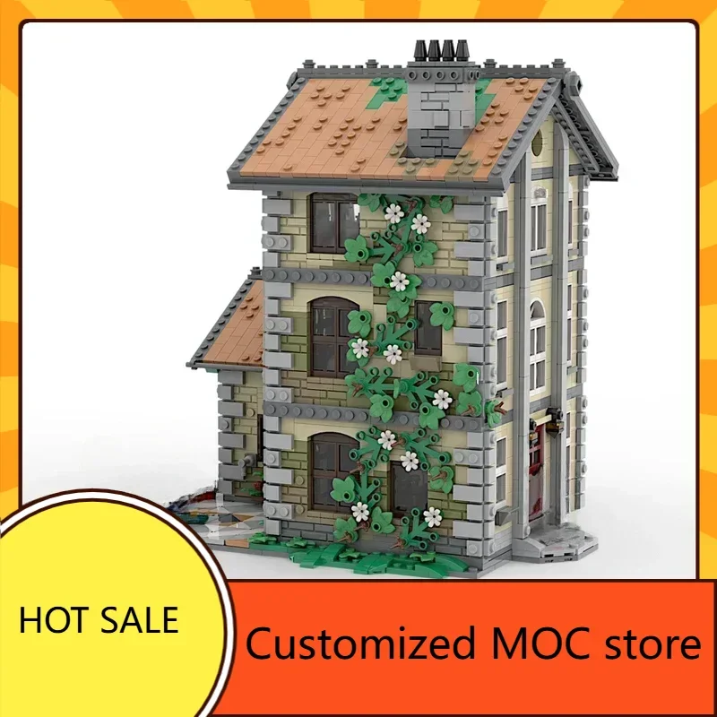 2814PCS  Family House MOC  Holiday Puzzle  StreetView CityArchitecture Collection Series Christmas Birthday Gift for Kids Age