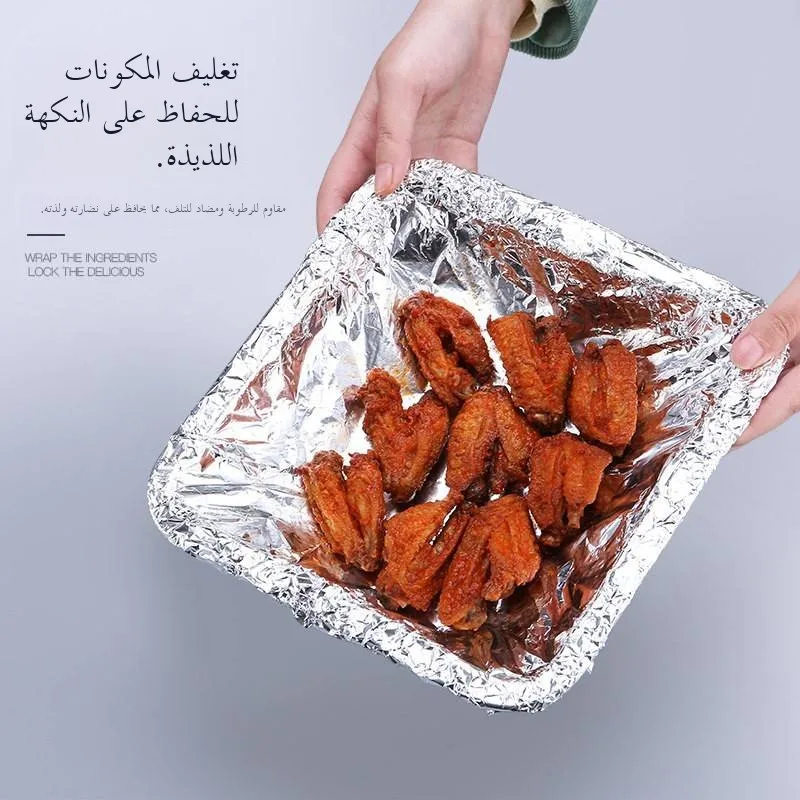 Aluminum Foil Baking Paper for Home Use Oven Air Fryer Barbecue Commercial Baking Oil Paper Kitchen Cooking Utensils view 4