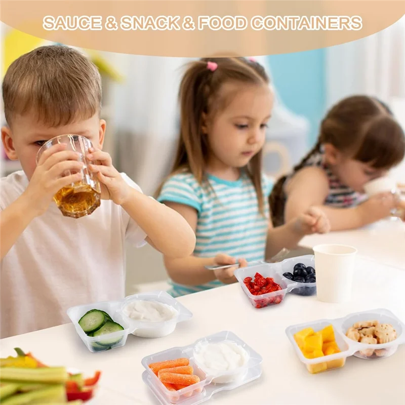 

A95I-Reusable Snack Boxes 20Pcs, New Snack Containers, Snackle Box Portion Control With Lids, Snack Storage Container