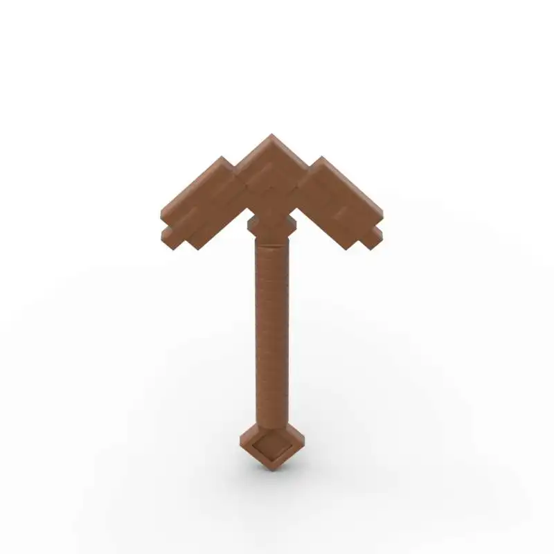 MOC 10PCS 파트 브릭스 18789 도구 곡괭이 픽셀 블록 호미 도끼 세트 DIY 조립 입자 어린이 생일 선물