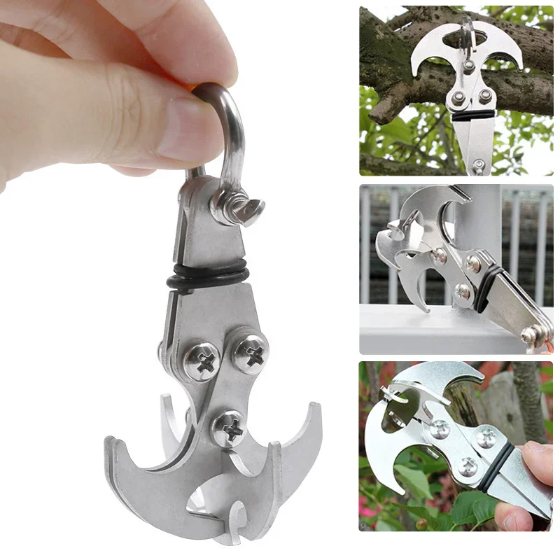 Stainless Steel Folding Grappling Hook - Durable & Deployment, Versatility in Outdoor Adventures & Emergency Tool for Hiking image 2