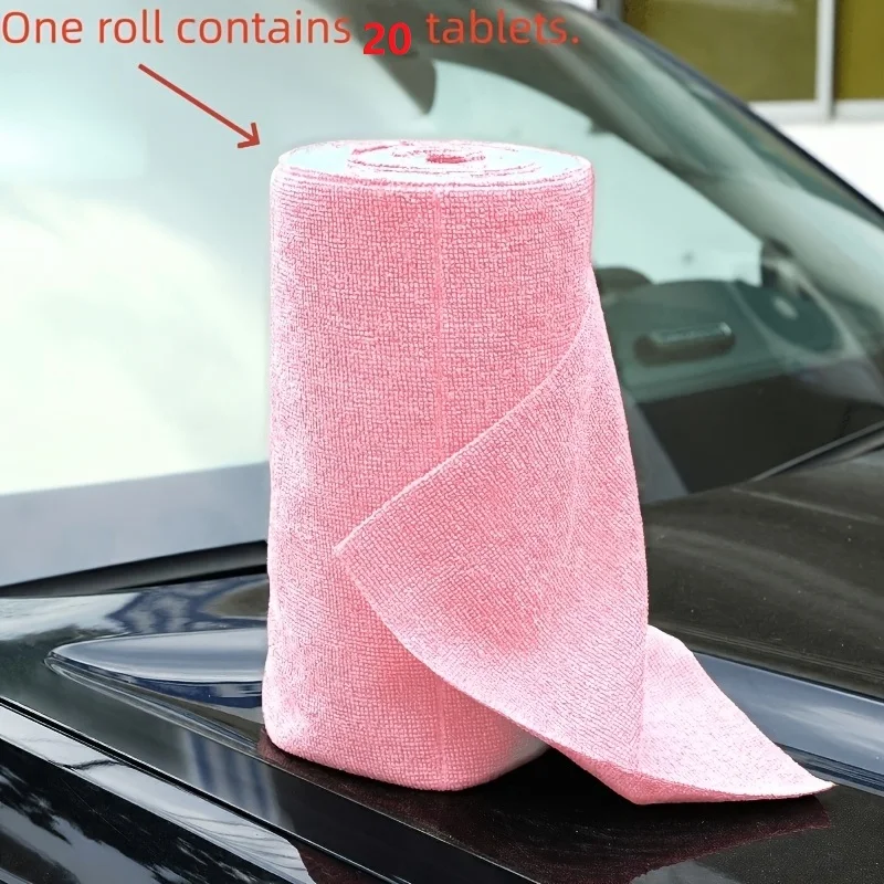 20Pack of extra-large, reusable microfiber cleaning cloths，Suitable for Cars、Kitchen、Home——Highly absorbent, tear-off facial tis