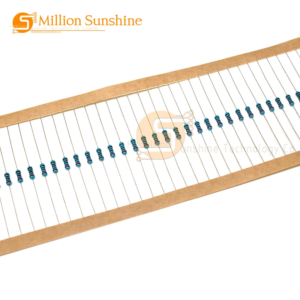 5000pcs 1/4W 0.25W 1% Metal Film Resistor 1R-22M 0 2.2 10 100 120 220 270 330 470 1K 2.2K 4.7K 10K 100K 470K 1M 10M 20M ohms