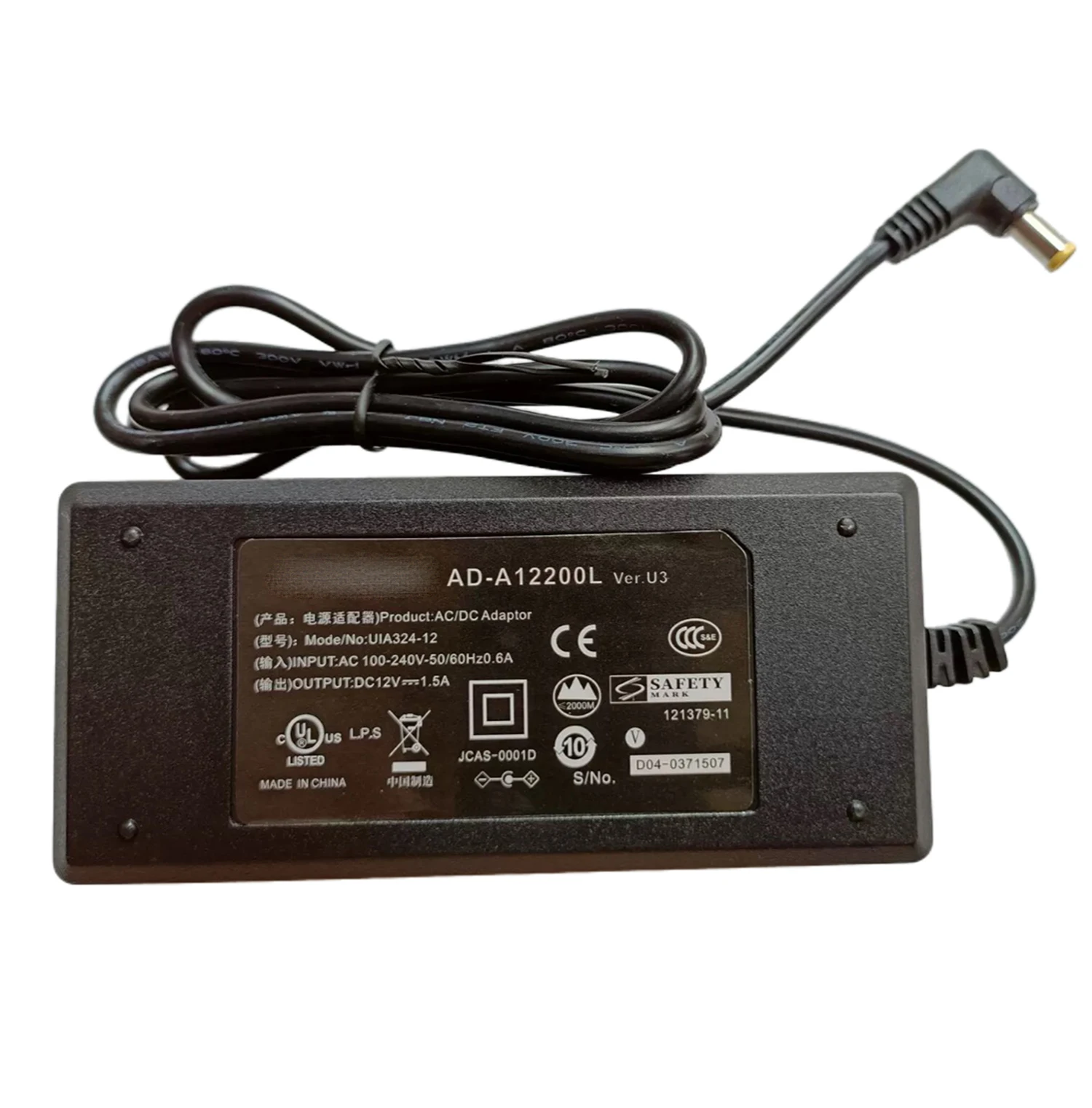 Adaptador de CA de 12 V y 1,5 A para Piano Digital Casio AD-A12150LW, Teclado CTK-6000/6250/6300/6320/7000, Cargador de Alimentación AD-A12200L