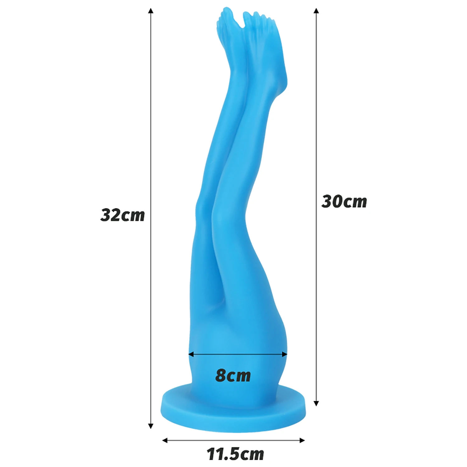 Liquid Silicone Huge Sexy Leg Anal Plug Dildos Soft Anal Dilator Sex Toy for Stimulate Anus and Vagina Big Butt Plug Masturbator